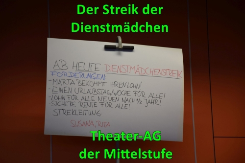 Der Streik der Dienstmädchen - Theater-AG der Mittelstufe